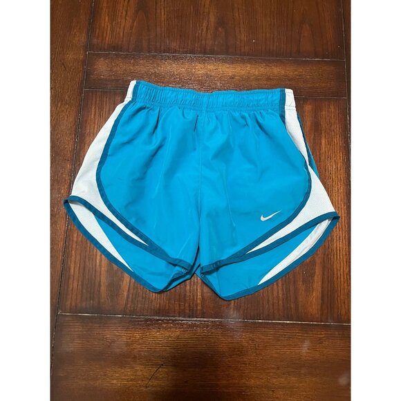 Nike Pants - Nike Running Shorts Dri-Fit Blue White Lined Athletic Activewear Jog Workout XS